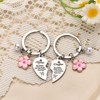 Mother Daughter Heart Keychains Set Birthday Mothers Day Gifts for