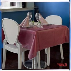 TNT Non-Woven Tablecloths 100 x 100 cm for Bars Restaurants Pack of 5 (5, Red)