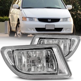 Winjet Fog Lights Compatible with [1999-2004 Odyssey] Driving Fog Lights + Switch + Wiring Kit