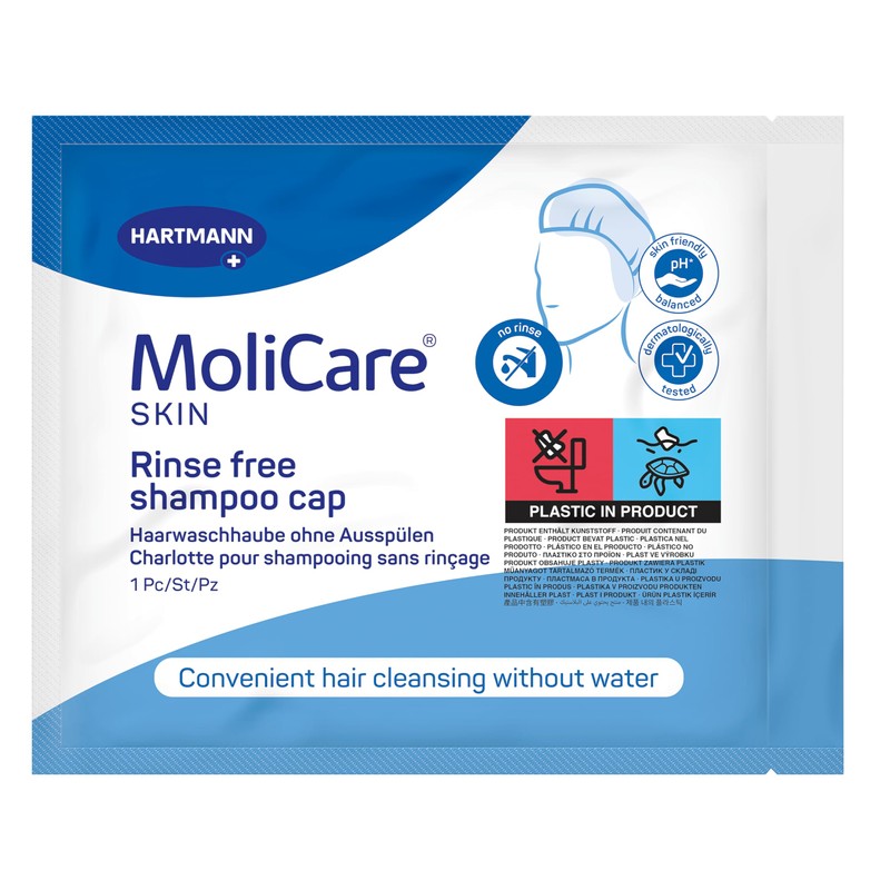MoliCare Skin No Rinse Shampoo Cap - Rinse free shampoo