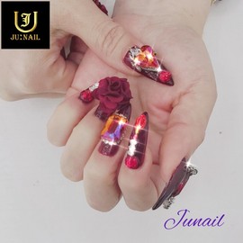 Tango handmade nail tips ✨ - Short Almond / 탱고 수제네일팁 ✨ - 숏아몬드