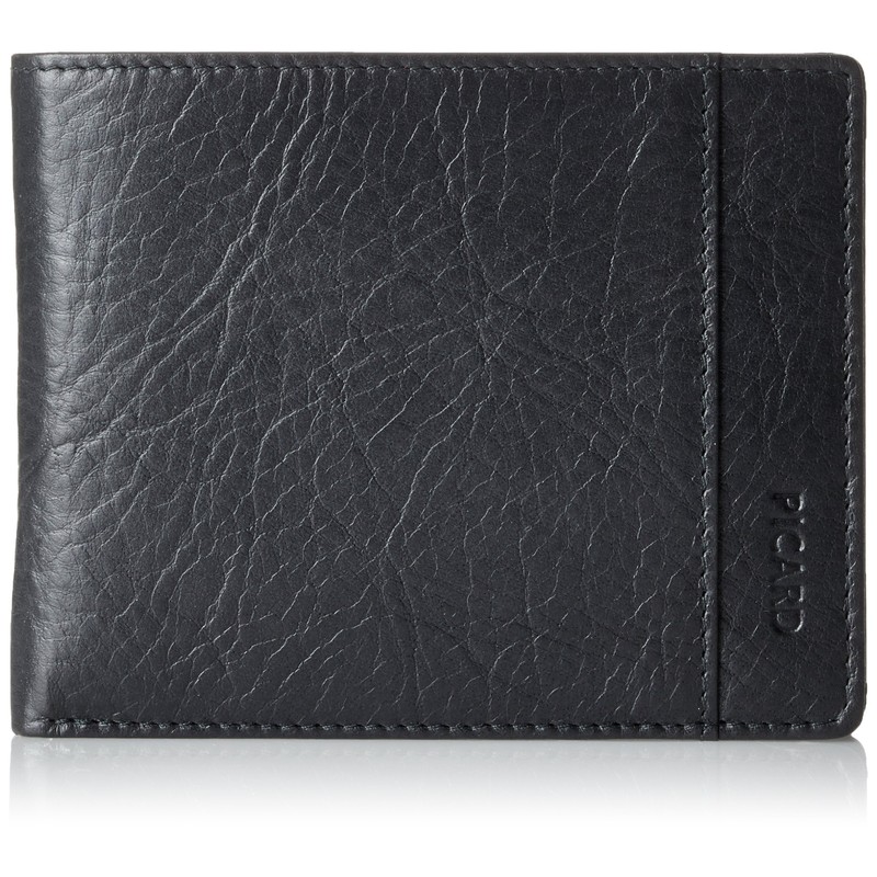 Picard Herren Buddy 1 Münzbörse, (Schwarz), 9.5x2x12 cm