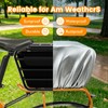 Bike Rear Basket with Liner & Waterproof Cover Large Capacity