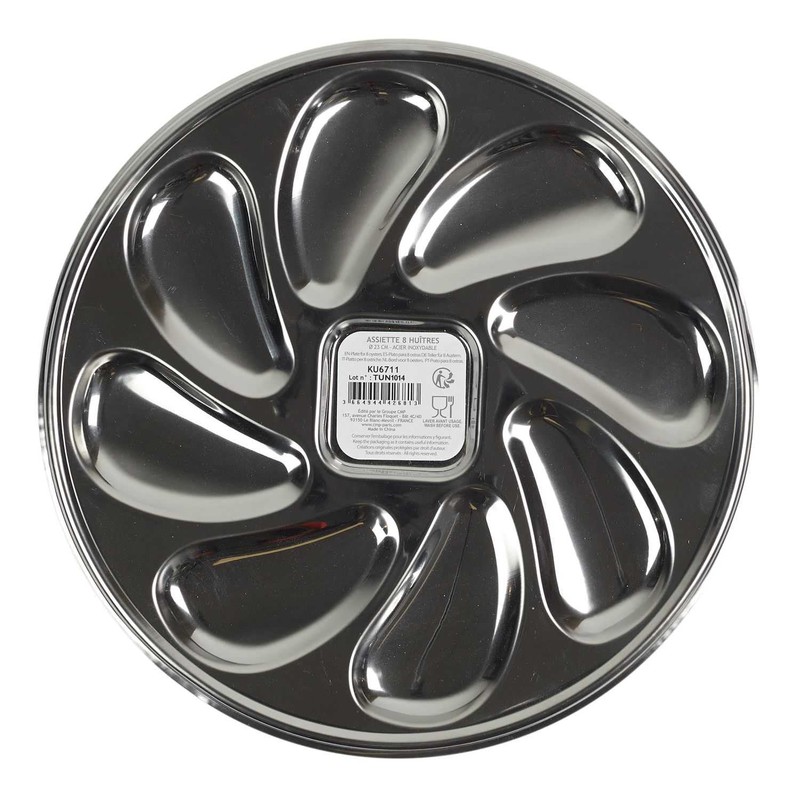 Home Deco Factory, KU6711 Elegant 8 Oyster Plate, Refined Design,
