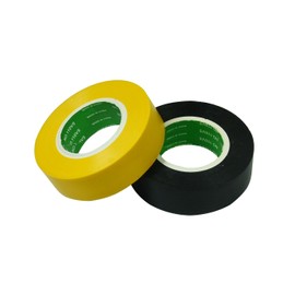 X-SHIYUN 2 Pcs Electrical Tape，Premium PVC Electrical Insulation Waterproof Tape，Flame Retardant Indoor Outdoor High Temperature Resistance Electric Tape.（Black/Yellow）