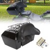 EGO Bike Black Motorcycle Luggage Trunk Compatible with Harley Honda