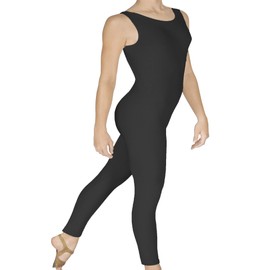 Eurotard Adult Tank Unitard, Black, Medium