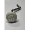 DC Ivory Shift Knob, with Engraved Pattern, VW Bug, Beetle