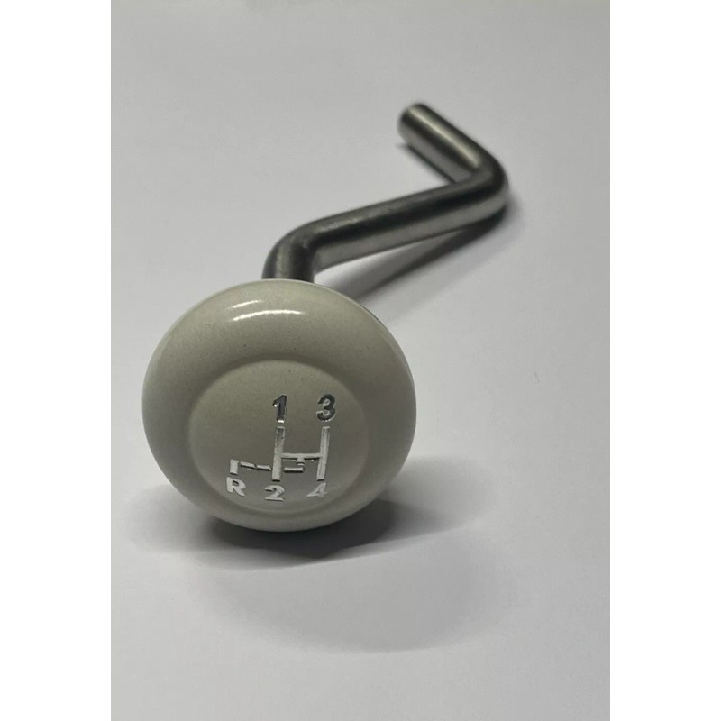 DC Ivory Shift Knob, with Engraved Pattern, VW Bug, Beetle