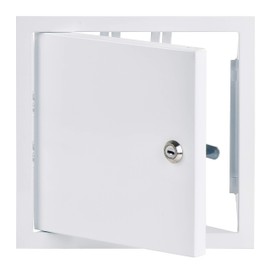 20x20 cm / 8x8 inch White Metal Access Panel - Access Door with Key Lock