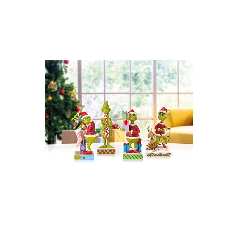 Enesco Jim Shore Dr. Seuss The Grinch Stealing Ornament Figurine,
