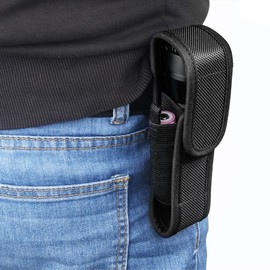 Flashlight Holster,Tactical Torch Holder Torch Cover Holder Nylon Belt Torch Pouch Holder for 12cm-15.5cm Flashlight
