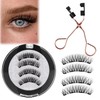 Magnetic Eyelashes Natural Look,Reusable Magnetic Eyelashes Kit with Applicator,Magnetic Eyelashes