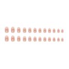 24 Pcs Press on Nails Blush Cat Eye Fake Nails,Pink