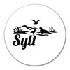 Huuraa Aufkleber Sylt Strandmotiv Geschenk 10cm Sticker Sylt Geschenkidee