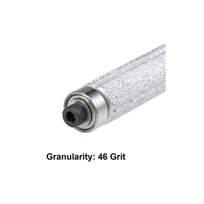 sourcing map 13.3mm Diamond Straight Router Bit Brazed Cylinder Profile