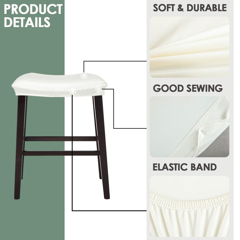 Bifaunvogel Bar Stool Cover Rectangle Set of 2 Waterproof PU