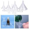 CAASFOOY Clear Mini Funnels 40 Pieces in 4 Sizes Polypropylene