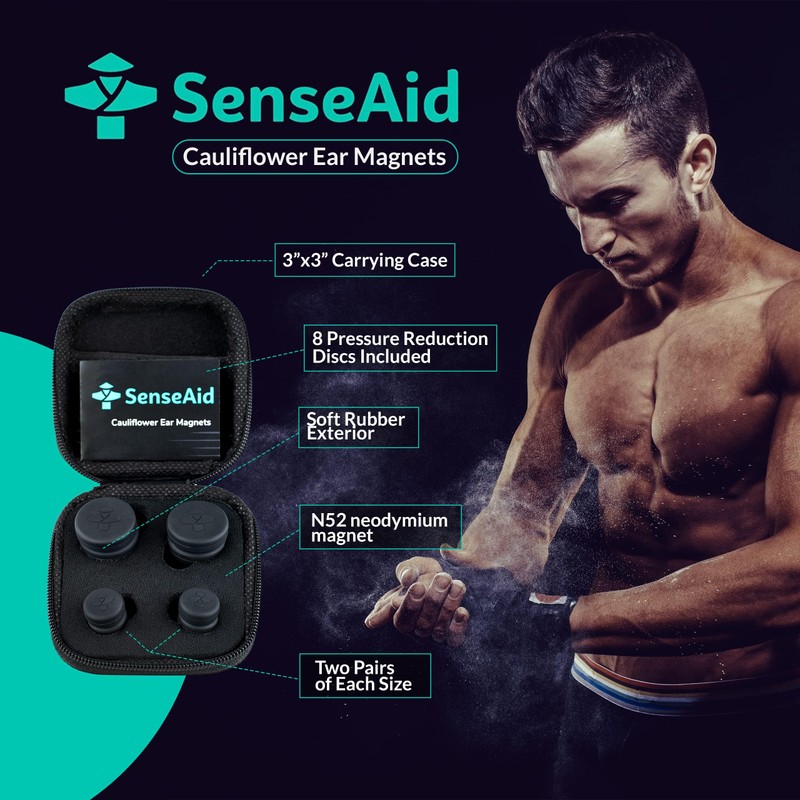 Cauliflower Ear Magnets | 8 Magnets + 8 Compression Reduction