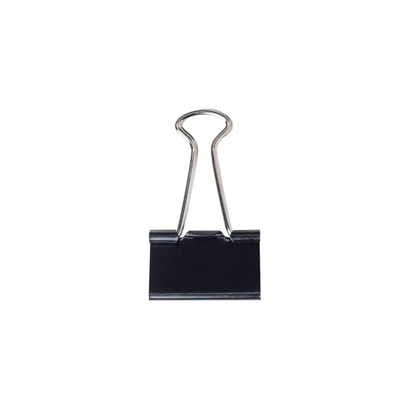 Staples Binder Clips, Medium Size, Black, 12 Pack – Standard