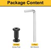 uxcell 15 Sets Screw Post, Male M6x16mm Carbon Steel Screw