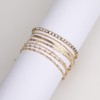 Rrdaily Gold Stackable Bracelets Set for Women, Trendy Multi Layer