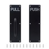 GINZER Push Pull Door Handle Set, Aluminum Alloy Push Pull