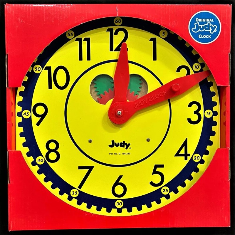ORIGINAL JUDY CLOCK (In original box) Wood Construction & Moveable