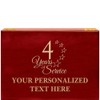 Crown Awards 4 Years of Service Rosewood Humidor Gift, Customize