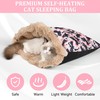 Barklincharm Cat Bed Cave Sleeping Bag, Soft Plush Cats Sack,