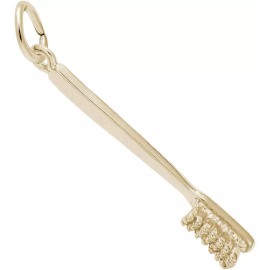 Rembrandt Gold-Plated Sterling Silver Toothbrush Charm by Rembrandt