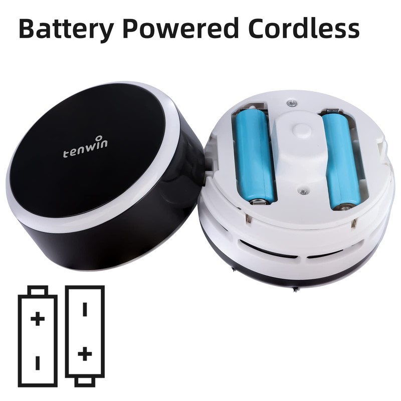 tenwin Mini Vacuum Cleaner, Portable Desktop Vacuum Cordless, Handheld Dust