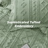 Bedsure Tufted Boho Comforter Set Twin Size - Sage Green