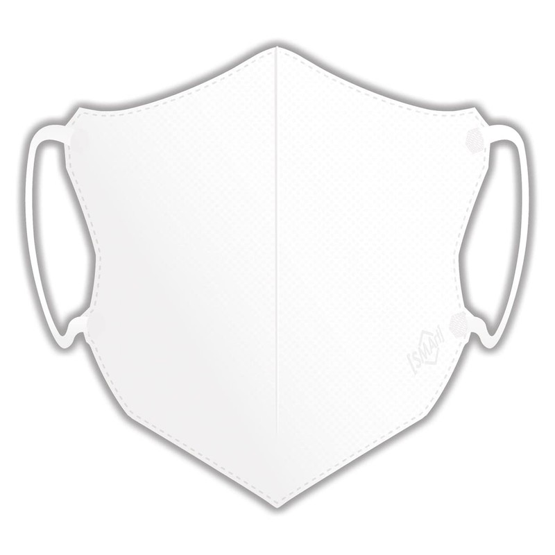 Advanced 3D Non-Woven Mask, Light White, Large Size, Approx. 6.0
