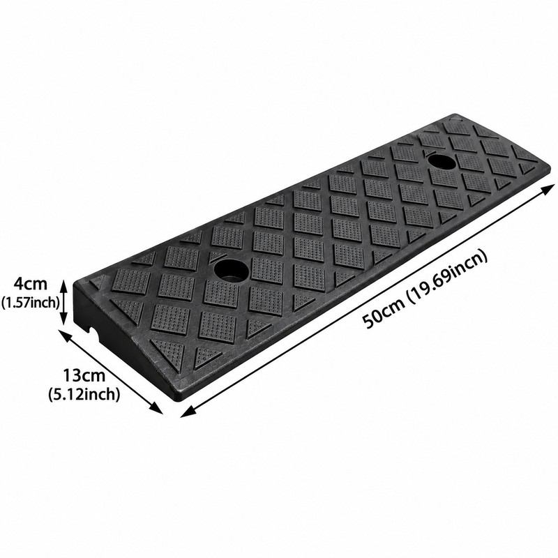 Threshold Ramp for Smooth Access – Non-Slip Plastic Transition Ramp