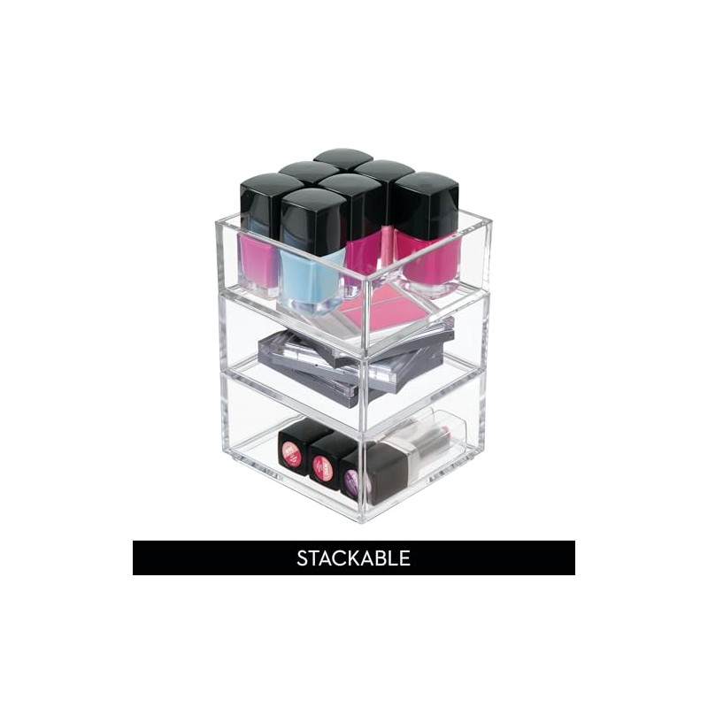 InterDesign 40950 Clarity Cosmetic Organizer for Vanity Cabinet to Hold