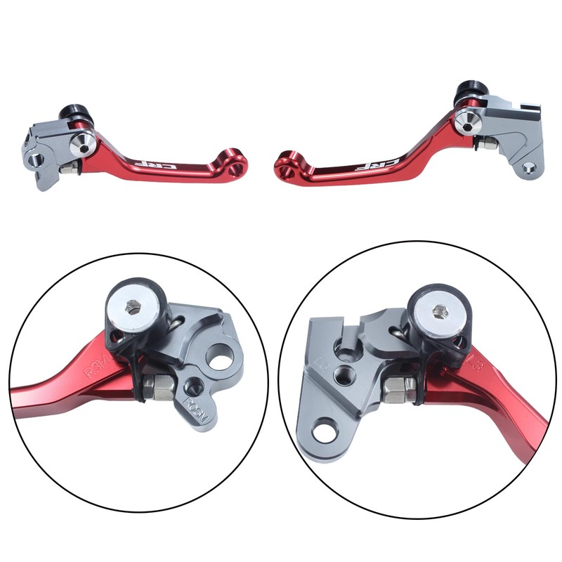 TIRGE Motorcycle CNC Foldable Pivot Clutch Brake Lever Handle for