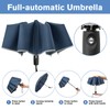 G4Free 42 Inch Windproof Folding Umbrella for Rain & Sun,