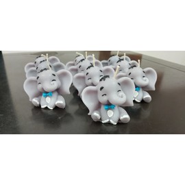 40 Velas Elefantito Recuerdos Bautizo, Baby Shower, Cumplea