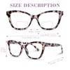 YUKANG Bifocal Reading Glasses Women Clear Top Cat Eye Blue