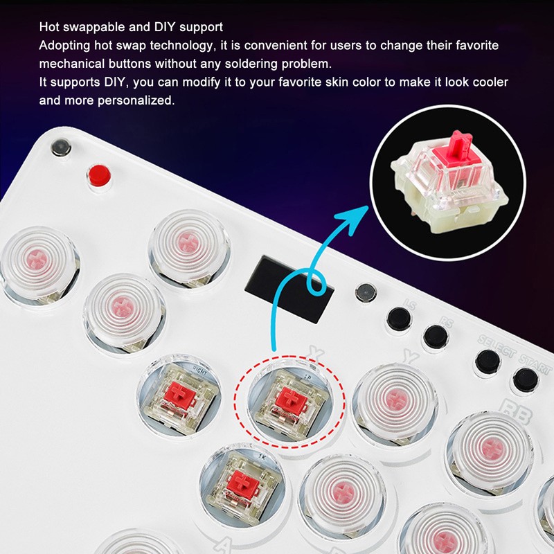 Arcade Stick 13 Keys All Button Arcade Controller with Custom