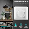 LED Dimmer, 5-300 W LED Dimmer Switch, Flush-Mounted Dimmer Switch