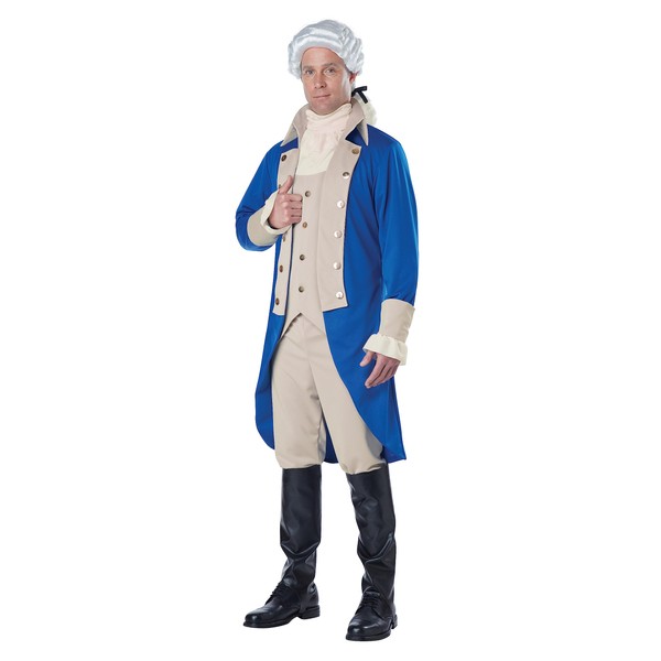 Adult George Washington Costume Medium Blue