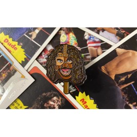 Handmade Enamel Brooch Lapel Pin Badge Mick Foley Mankind Cactus Jack Dude PILLOW POPS