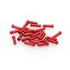 CHIU LUN  25 Anodized Bike Bicycle Shifter Cable Ends Tips Caps Crimps RED