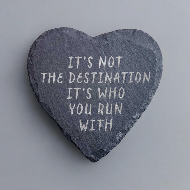 Slate Running Coaster - It's Not The Destination It's Who