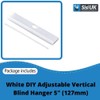 20 Pack Vertical Blind Hangers – 127mm (5 Inch) White