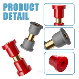 Panglong Club Car Precedent Front Lower Spring+Rear Leaf Spring+Upper A Arm Suspension, Polyurethane Bushings and Sleeves Kits Fit 2004-Up Precedent, OEM 102506601 102506401 102956201 102956201