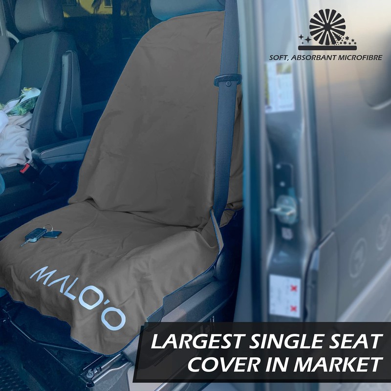 Malo'o - Funda para asiento de toalla, Gris