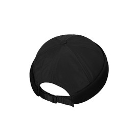 Clakllie Quick Dry Brimless Hat for Women Men Lightweight Breathable Docker Cap Fisherman Leon Hat Retro Sailor Cap,Black